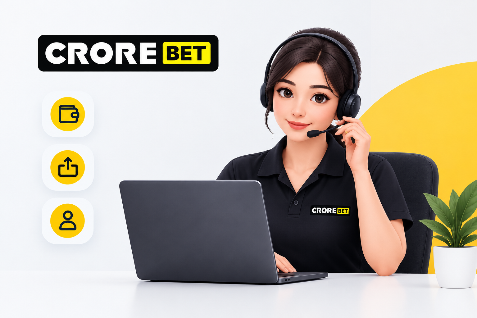 Crorebet Support banner